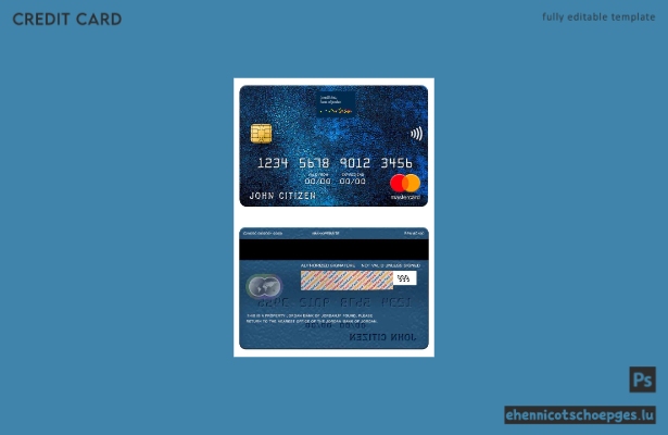 Jordan Bank of Jordan Mastercard Beispielvorschau